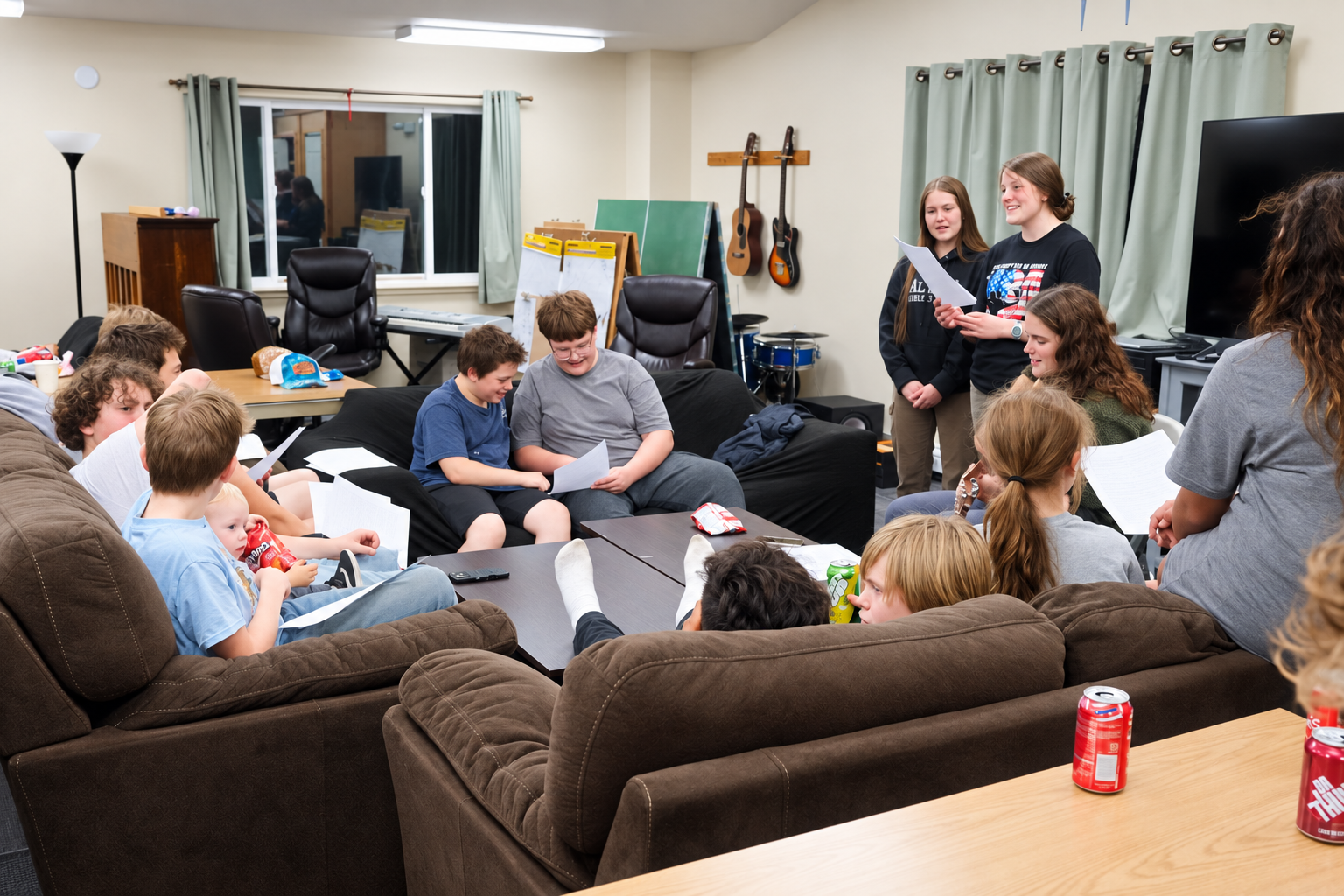 ABC students worshiping together during the Seldovia trip