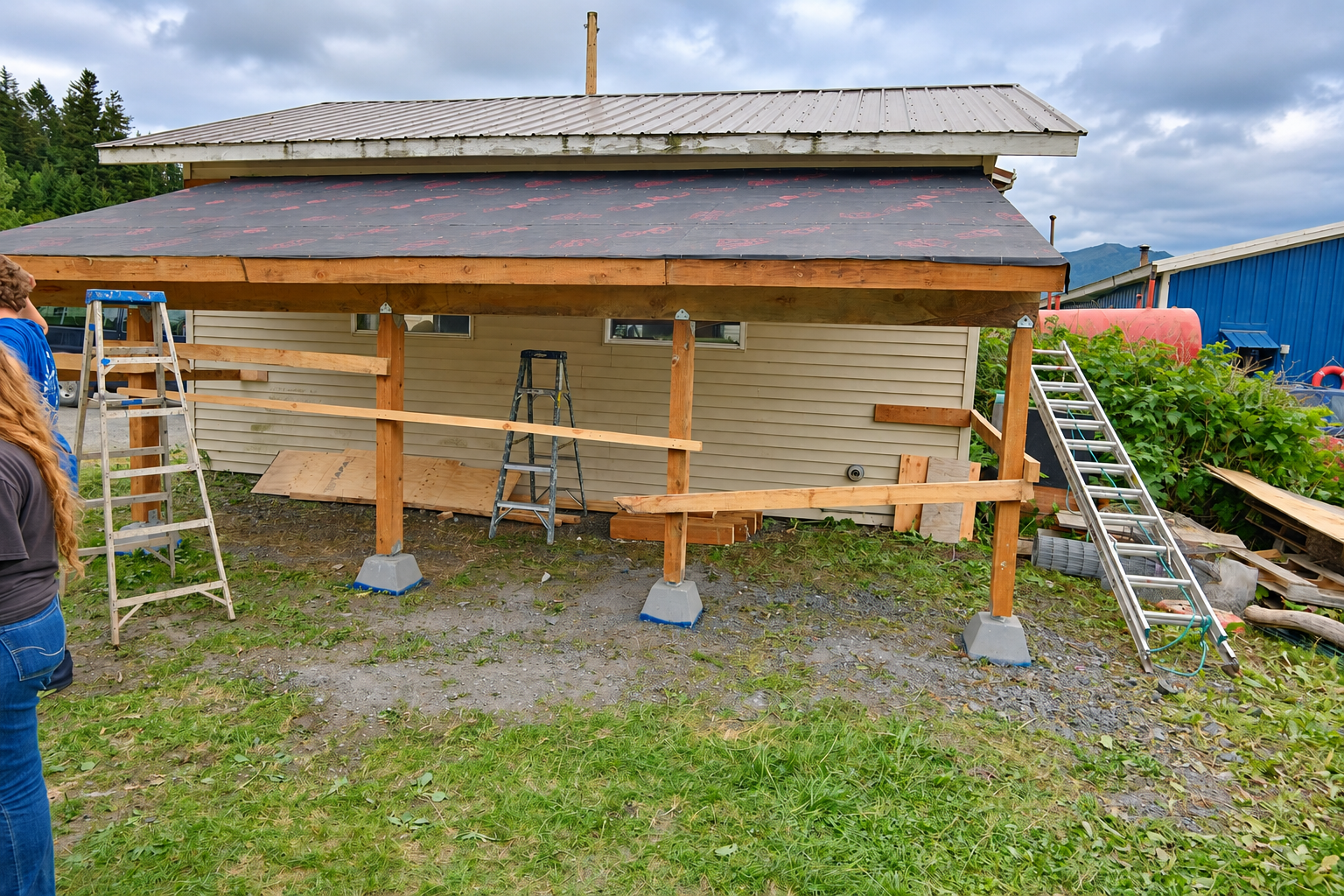 The construction project completed by the Seldovia service team
